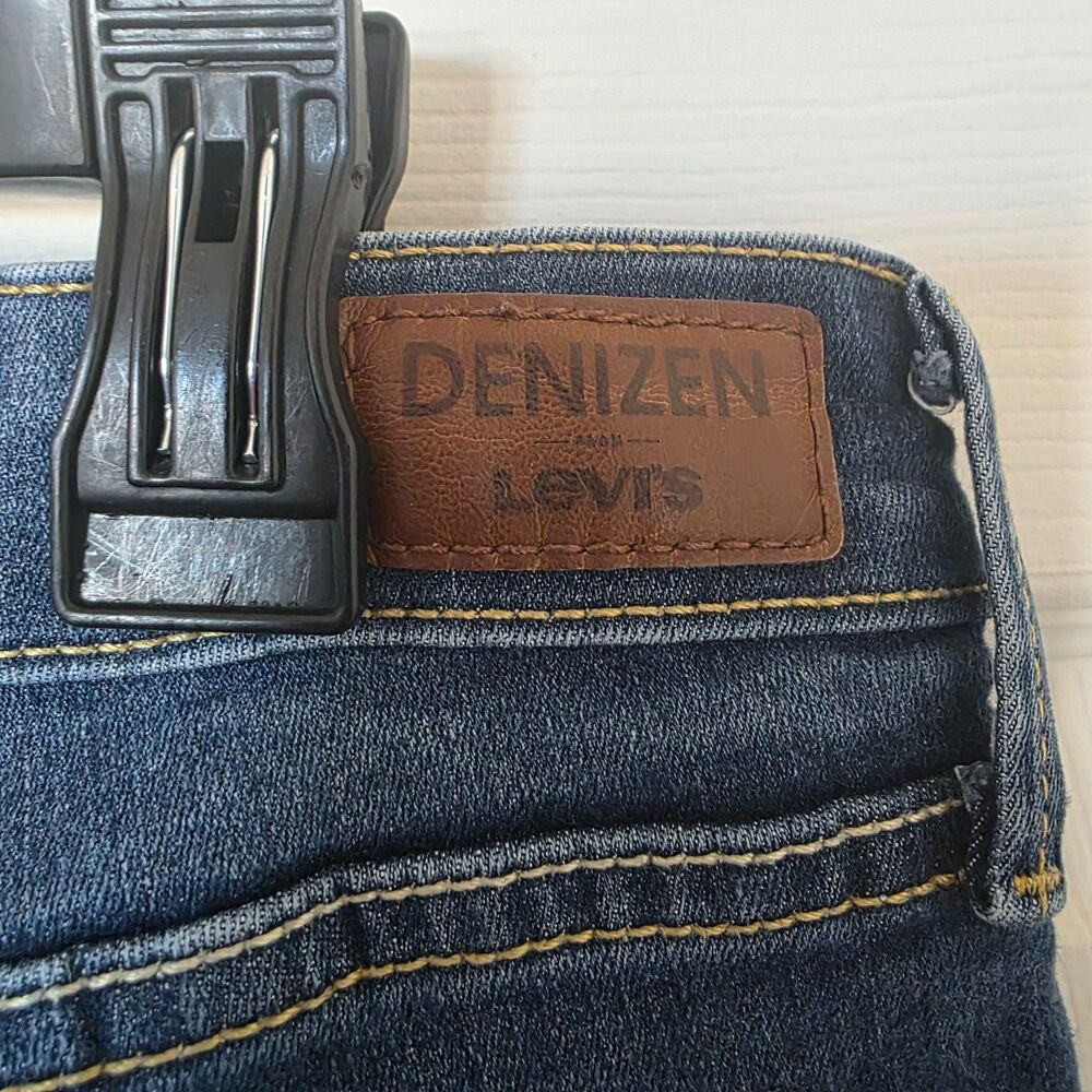 Denizen Levis Womens Jeans Modern Slim Dark Wash Stretch Denim Mid High Rise - Picture 5 of 7